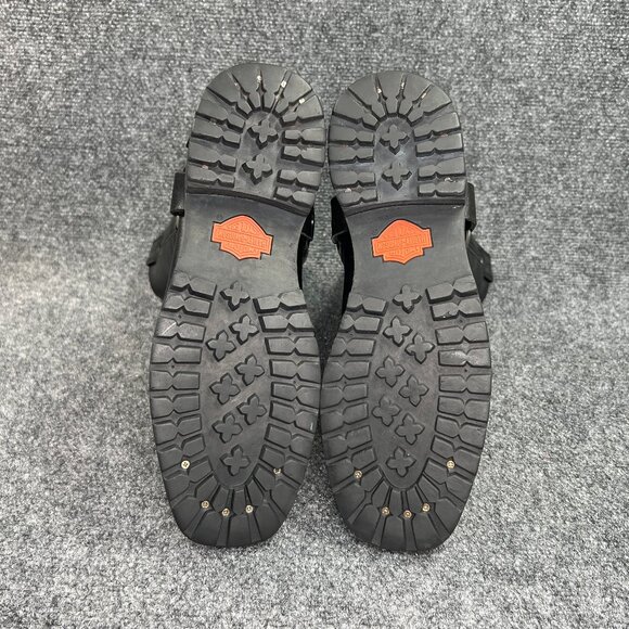 Harley Davidson Harness‎ Boots Men's Size 8 Black Leather Motorcycle Riding Pull - Picture 13 of 16